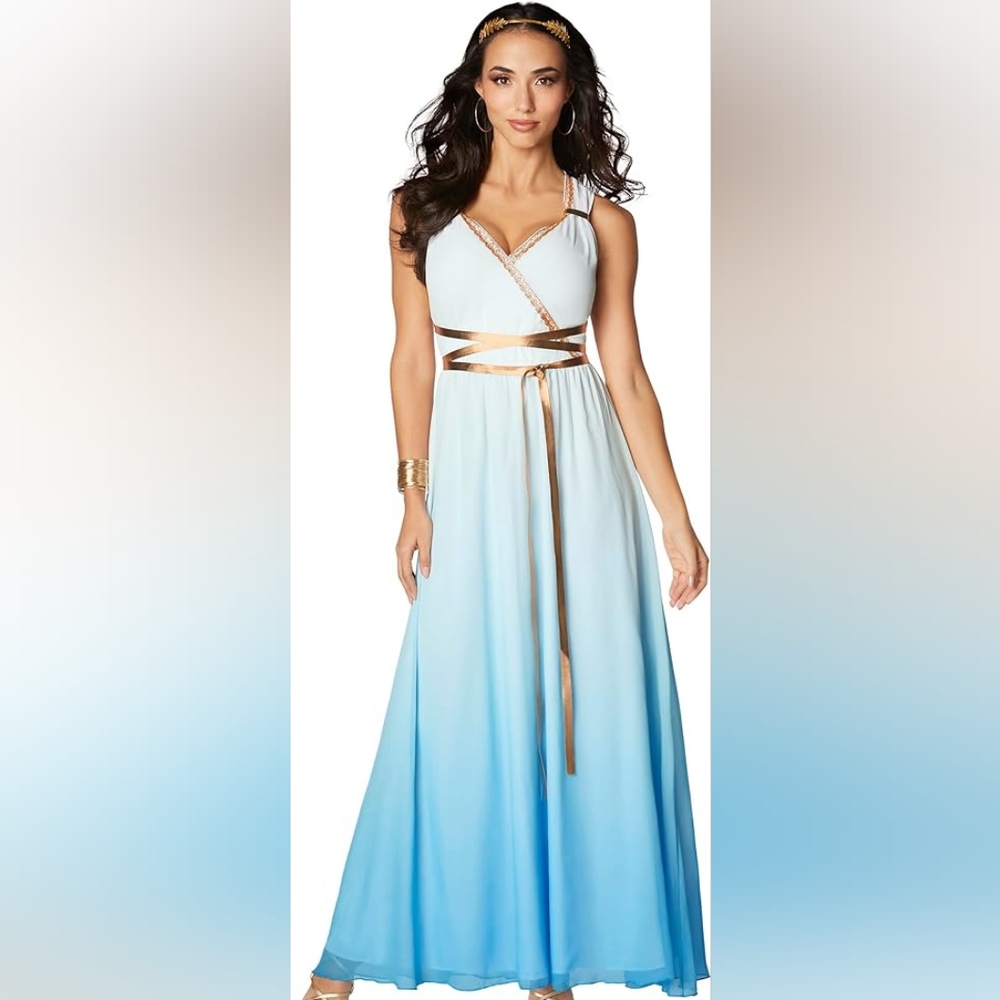 Spirit Halloween Costume Athena Goddess NWT